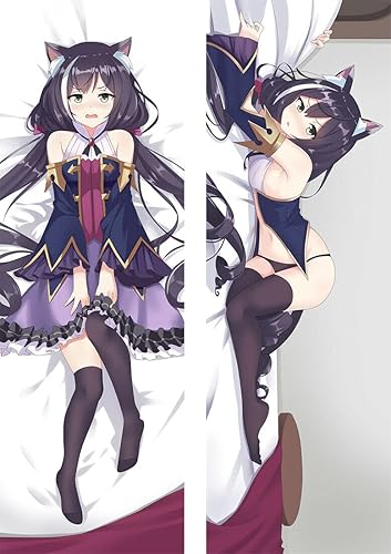 Body Pillow Covers Anime - Dive Kyaru - Hugging Dakimakura Sexy boy Girl Long Throw Bedding Pillowcase Cushion Cover Home Room Decor, Silk, Double
