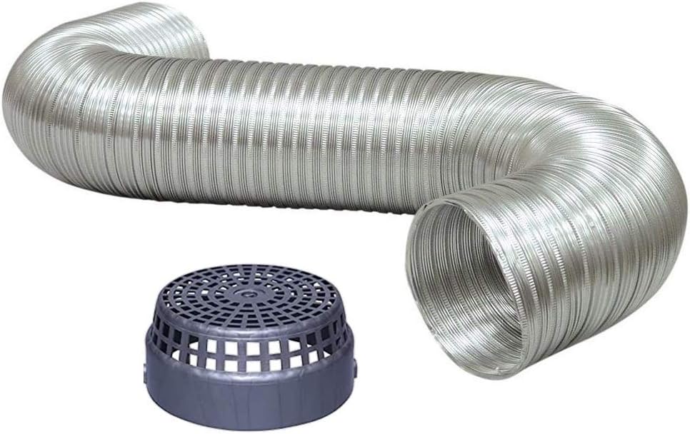 m s Aluminium Chimney Pipe (6" Diameter Upto 15 Feet Length, Silver