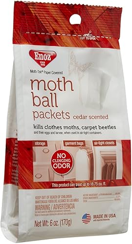 Enoz Paquetes de bolas de polilla - perfumado de cedro