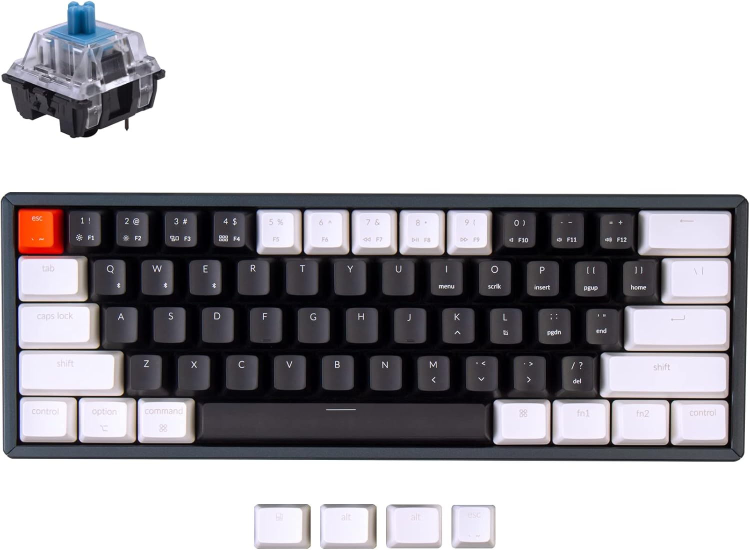 Keychron K12 60 Layout Bluetooth Wireless/USB Wired Mechanical Gaming