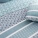 Great Bay Home 3-Piece Reversible Blue Full/Queen Quilt Comforter with 2 Shams | Lightweight, All-Season, Cozy, Modern Bedspreads | Paisley Coverlet Sets | Kadi Collection