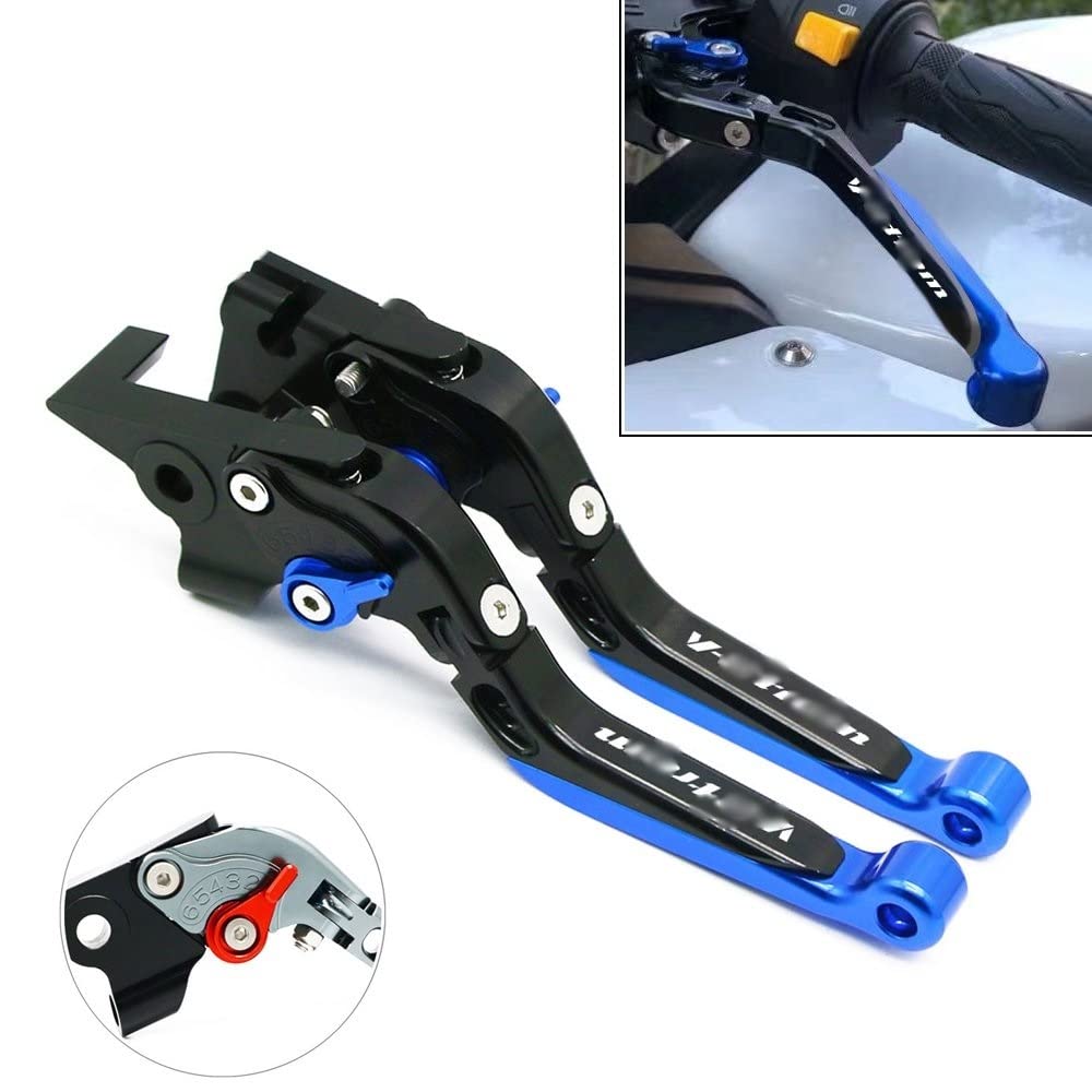 Moto Leviers d'embrayage De Frein pour Suzuki pour V-Storm DL650 2004-2010 Moto CNC Poignée Poignée Réglable Extensible Pliant Frein Embrayage Leviers (Couleur : 12)