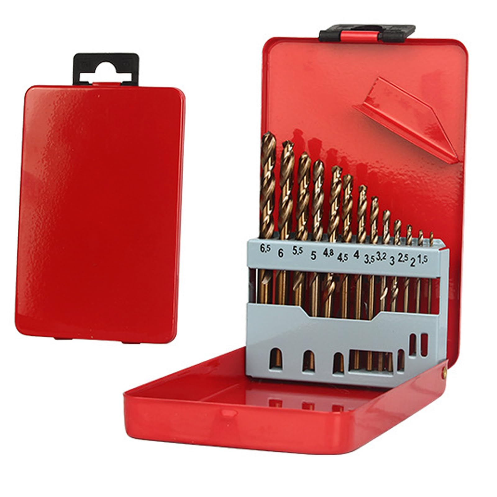 13 Piece Multi-Purpose Drill Bit Set, Multi-Purpose Drill Bit Set, High-Speed Steel Drill Various, Durable Twist Drill for DIY & Professional Use