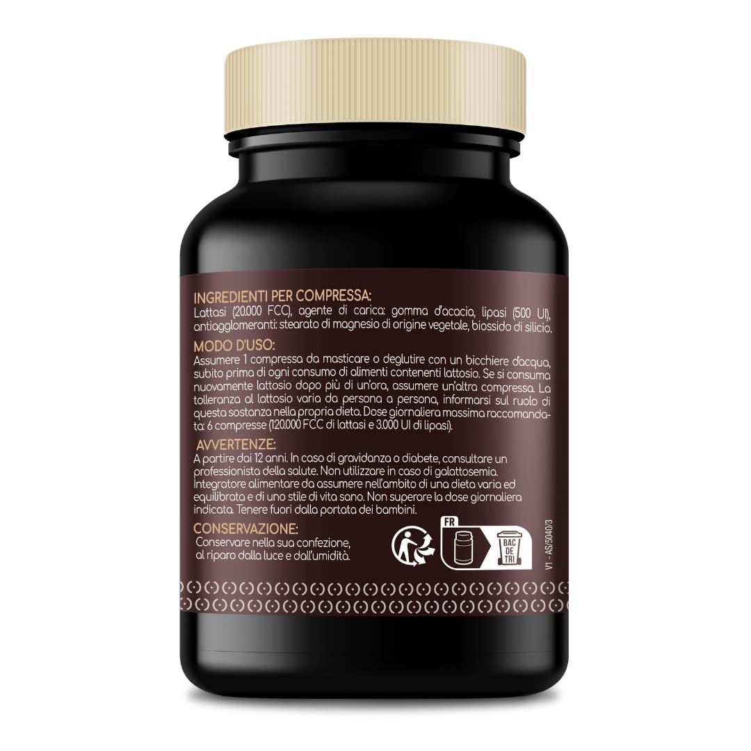LACTOLERANCE ULTRA Lattasi 20.000 FCC, Lipasi 500 UI, 236 Compresse