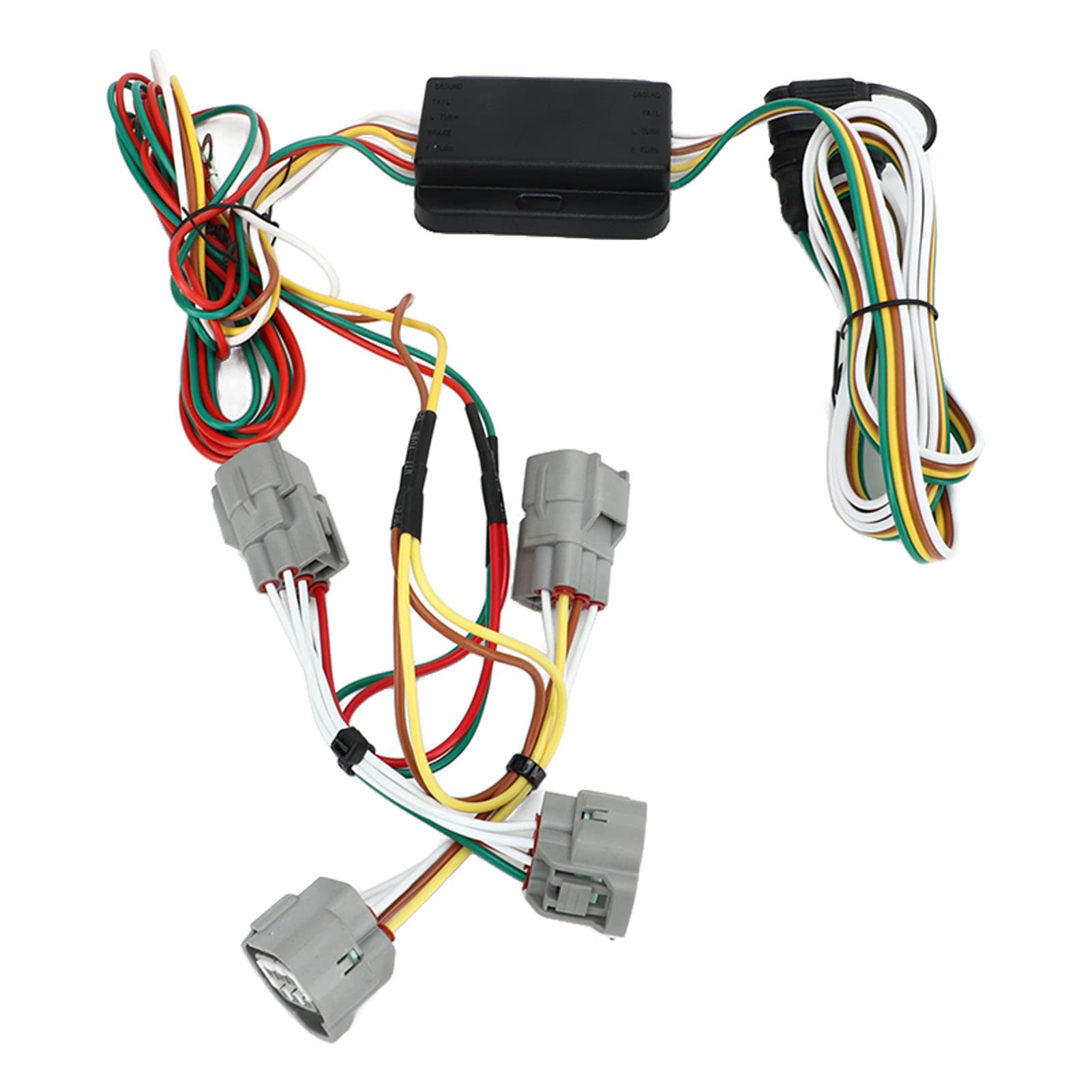 Fabater Arnés de Cableado para Remolque, Arnés de Cableado para Remolque Plug and Play de 4 Pines, de con Cubierta Antipolvo de Goma para Resistencia a la Intemperie y Fácil Instalación para 2008 2010
