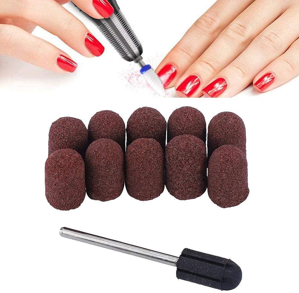 10pcs Nail Grinding Head Set Nail Art Polishing Sand
