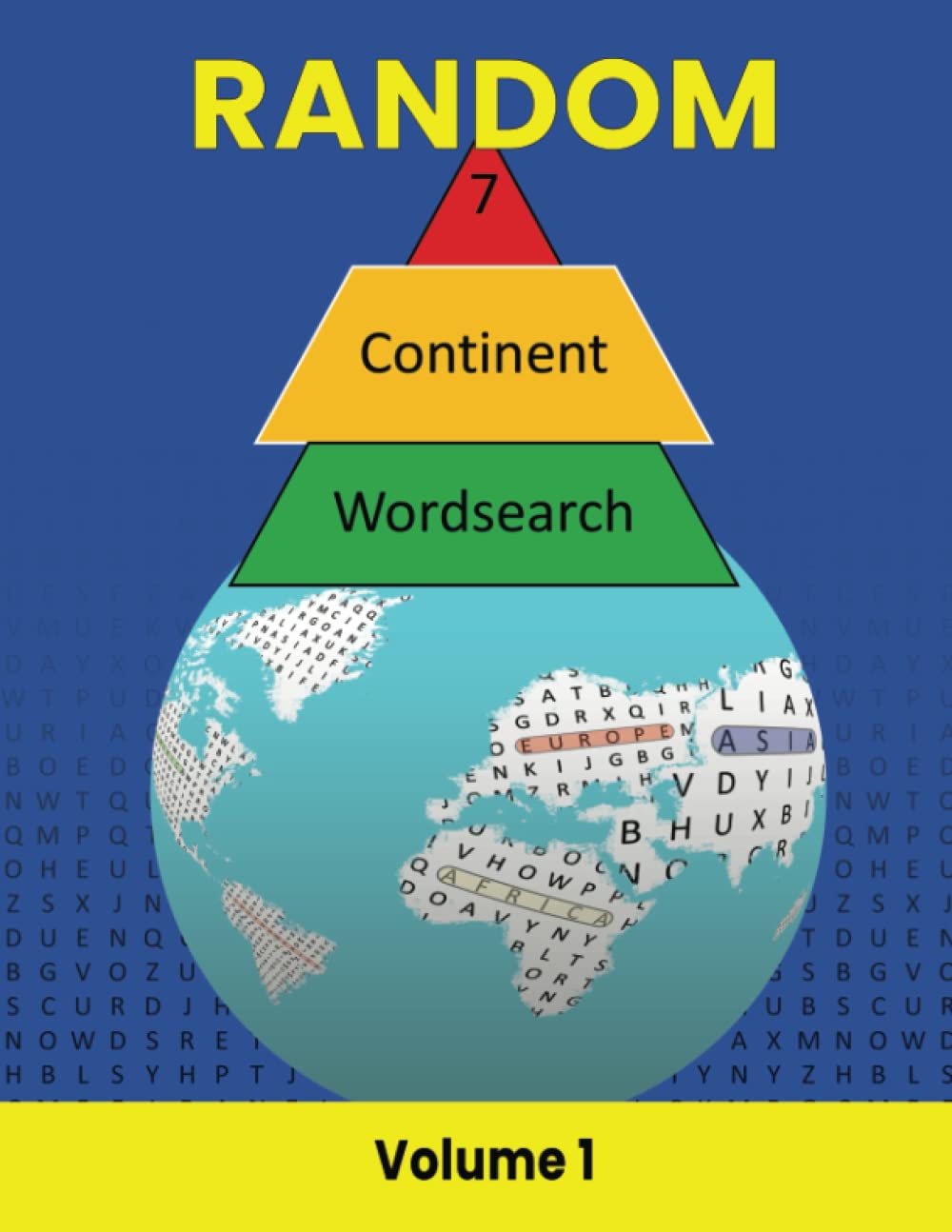 Random Word Search Puzzles 7Continent Volume 1