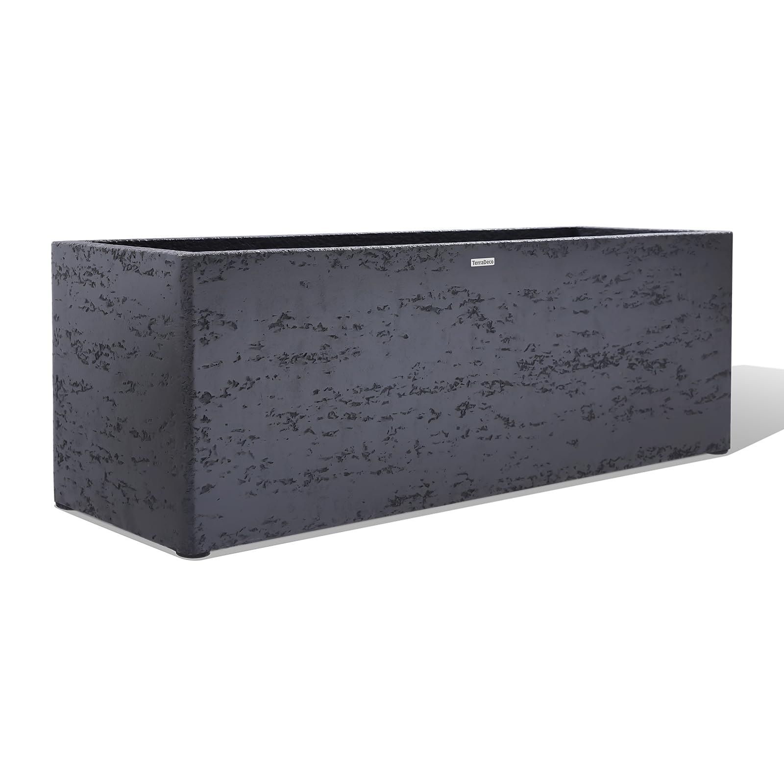 TerraDeco 42 Inch Rectangular Concrete Planter