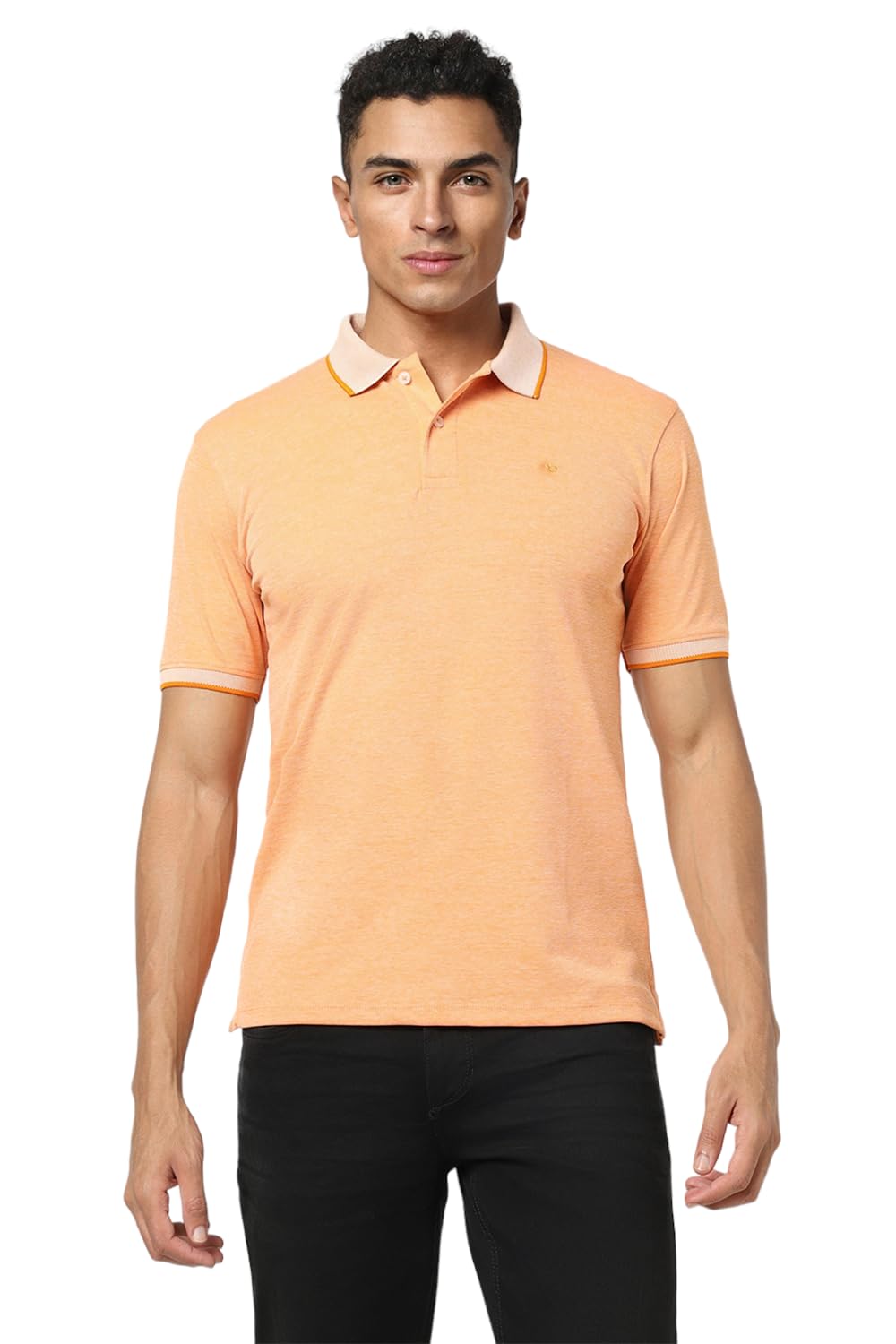 Peter EnglandMen's Premium Branded Regular Fit Half Sleeve Polo T-Shirt | Cotton Rich | Birds Eye Interlock Weave| No Pocket