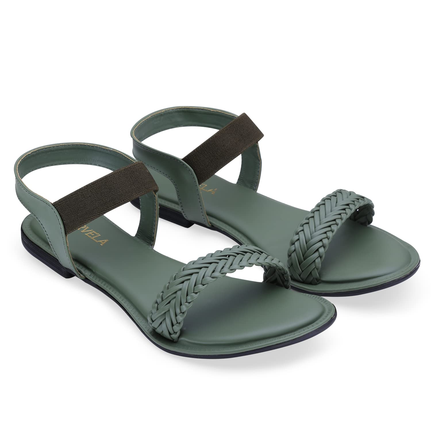 FORVELA Womens Flat Casual Stylish Sandal (GREEN, numeric_7) (B09F3N9G1T) Amazon Price History, Amazon Price Tracker