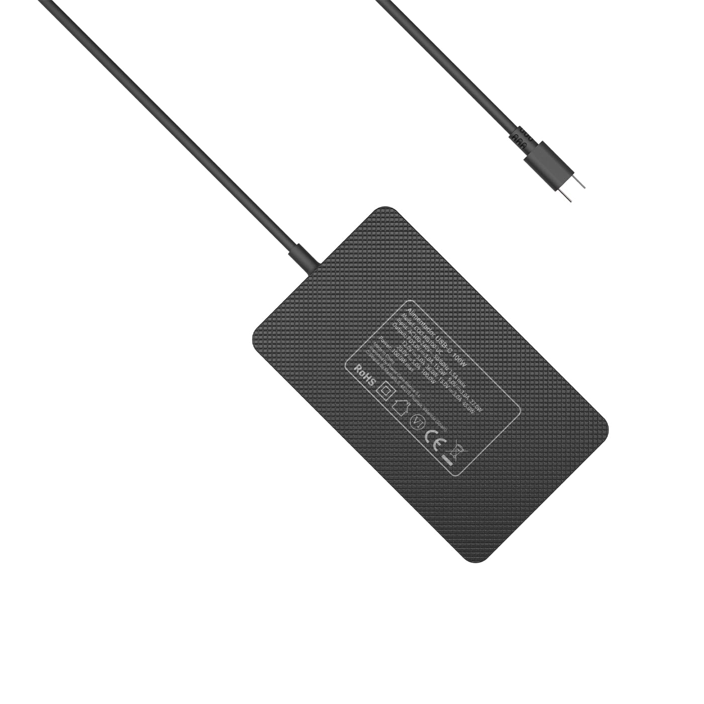 CoolBox Uniwersalna przenośna ładowarka USB C 100 W, technologia GAN, szybkie ładowanie PowerDelivery PD3.0, kompatybilna z laptopem, ultrabook, smartfonem, tabletem, słuchawkami, Power Bank