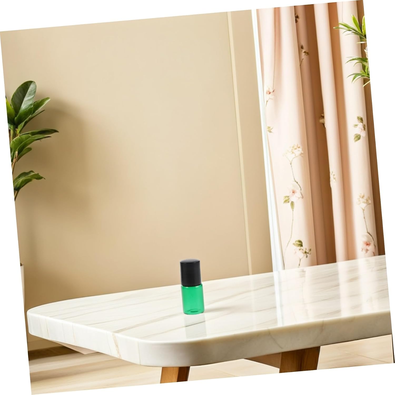 15pcs 2ml Green Glass Roll-on Bottles Refillable Essential Oil Roller Bottles for Skincare Aromatherapy Portable Multi-purpose Empty Roll for Travel