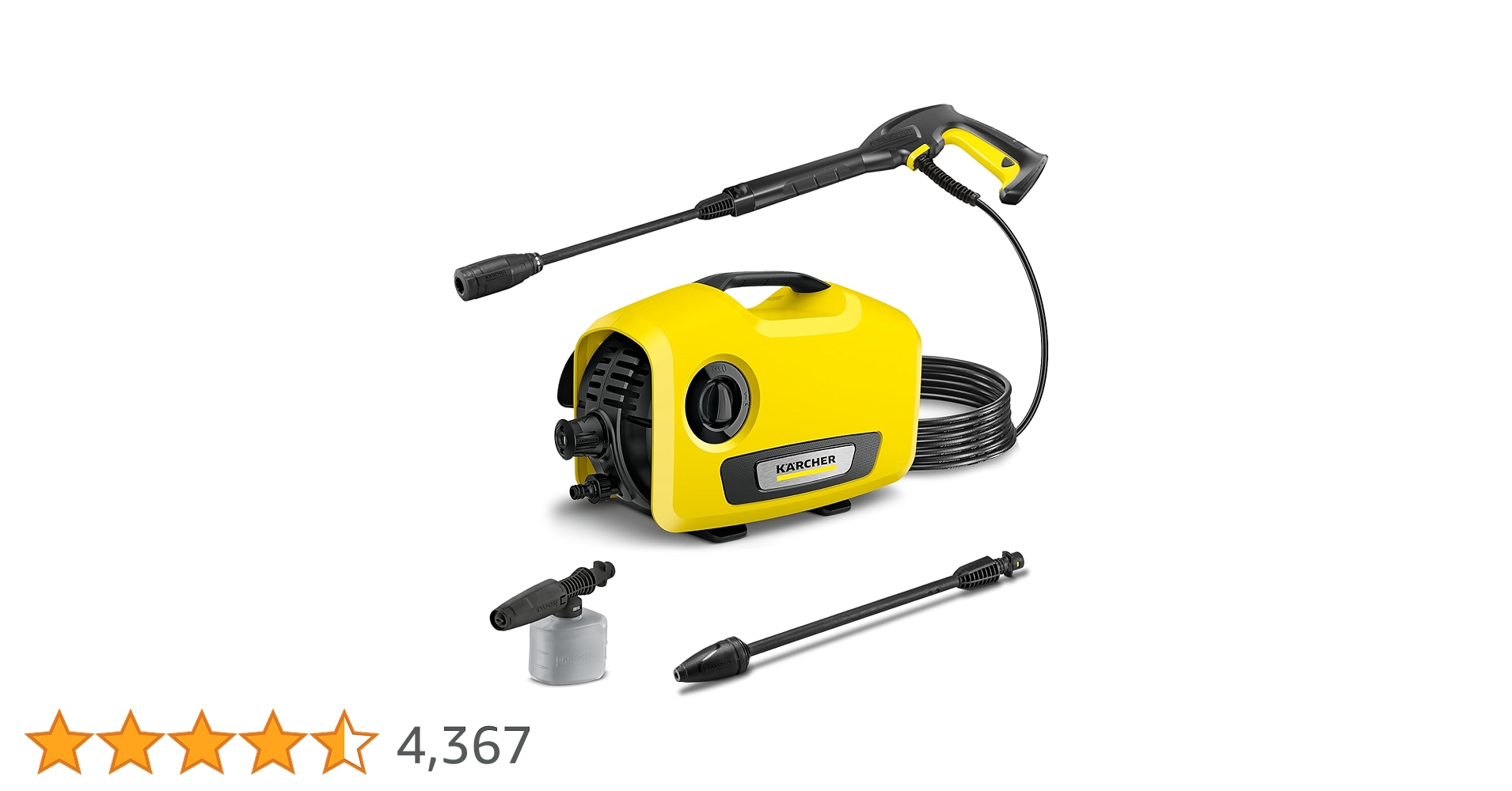 安心保証 KARCHER K2 Silent 静音モデル 高圧洗浄機 02287 KARCHER 高圧洗浄機 本体 黄色 k2 サイレント
