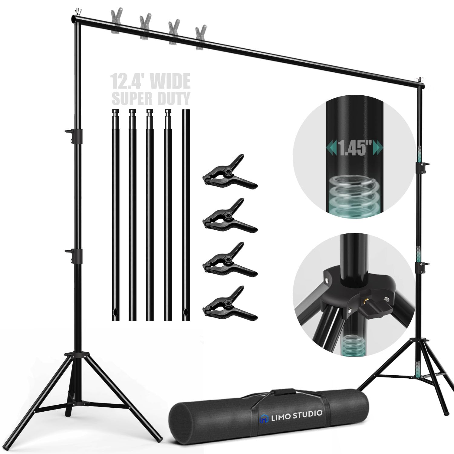 Buy LimoStudio (Super Heavy Duty) 12.4 ft. Wide x 10 ft. Tall Backdrop