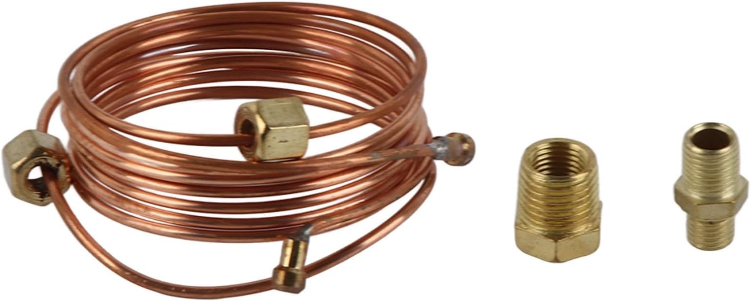 ZASCHMOY Oil Pressure Gauge Tubing Kit, 72in Copper Tubing Installation Kit for Car Truck, & Easy to Install