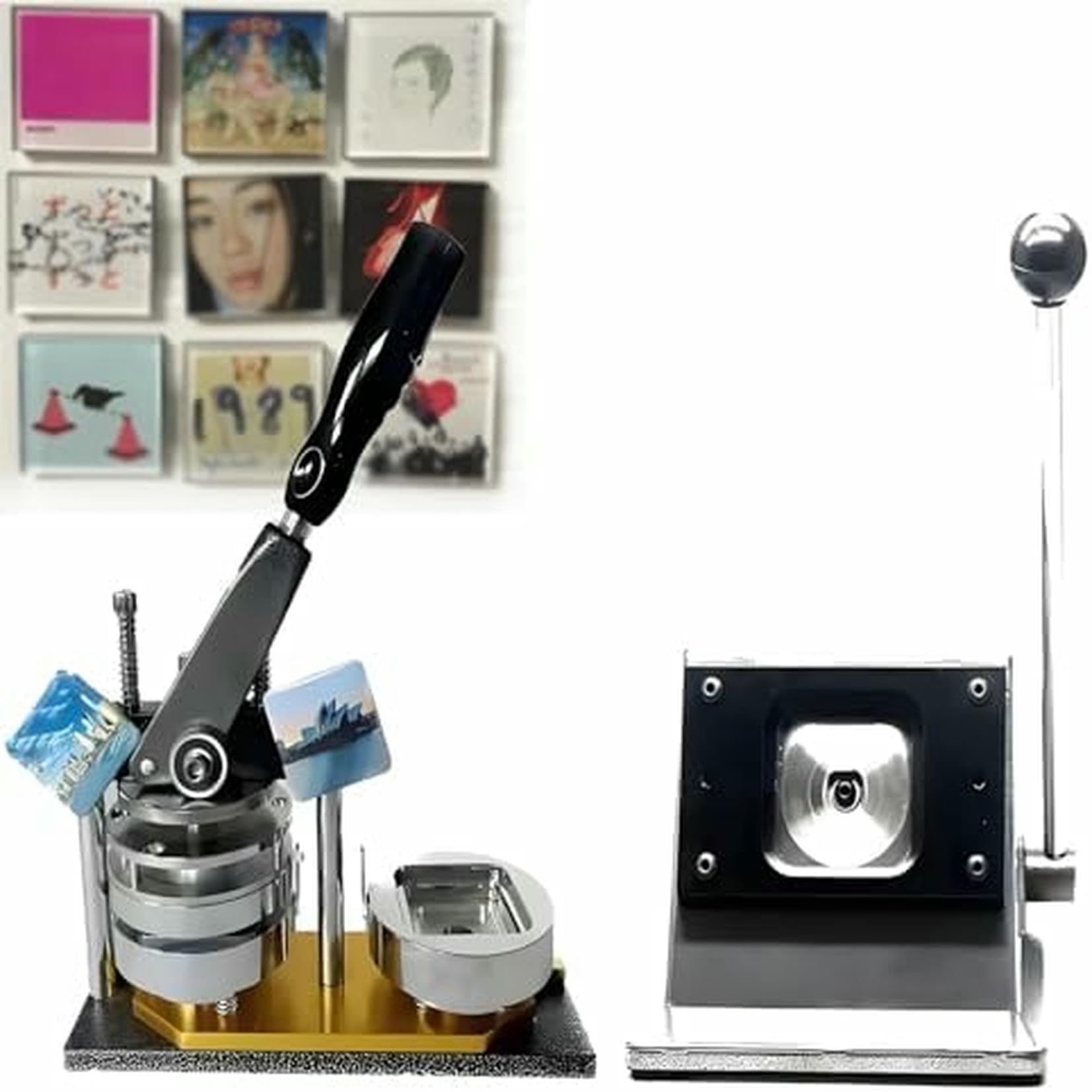 JYBNBBE Metal Badge Press Kit To Make Refrigerator Buttons And Magnets, Ideal For Christmas Decorations And Family Activities