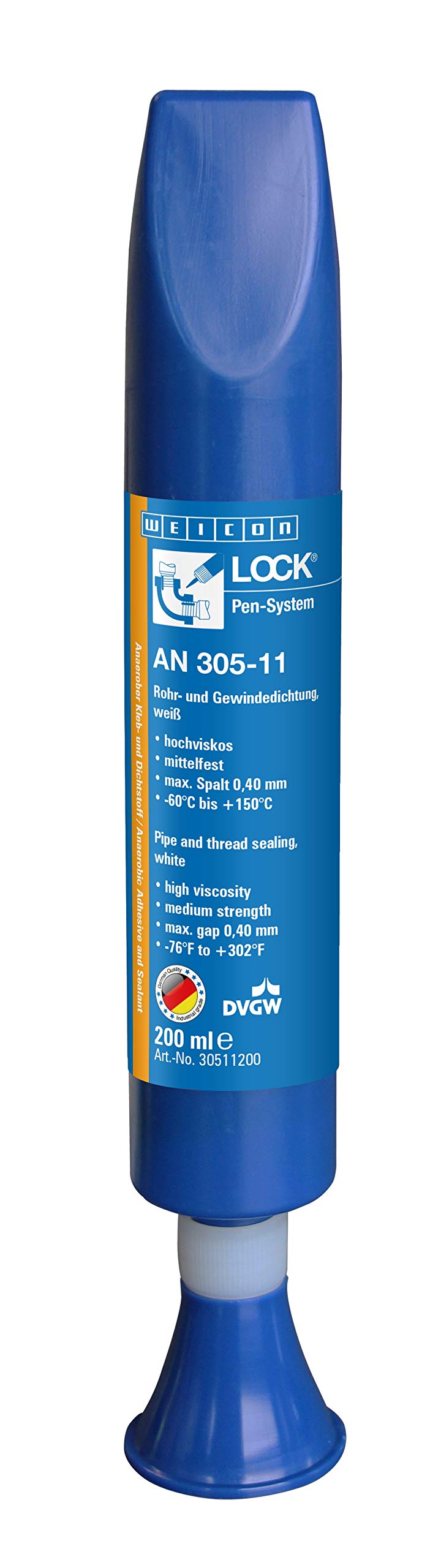 WEICONLOCK® AN 305-11 | 200 ml |Sellador de tuberías y roscas |Para agua potable