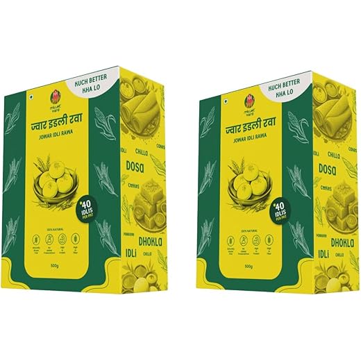 MILLET YARD Jowar Idli Rawa 500gm Pack Of 2