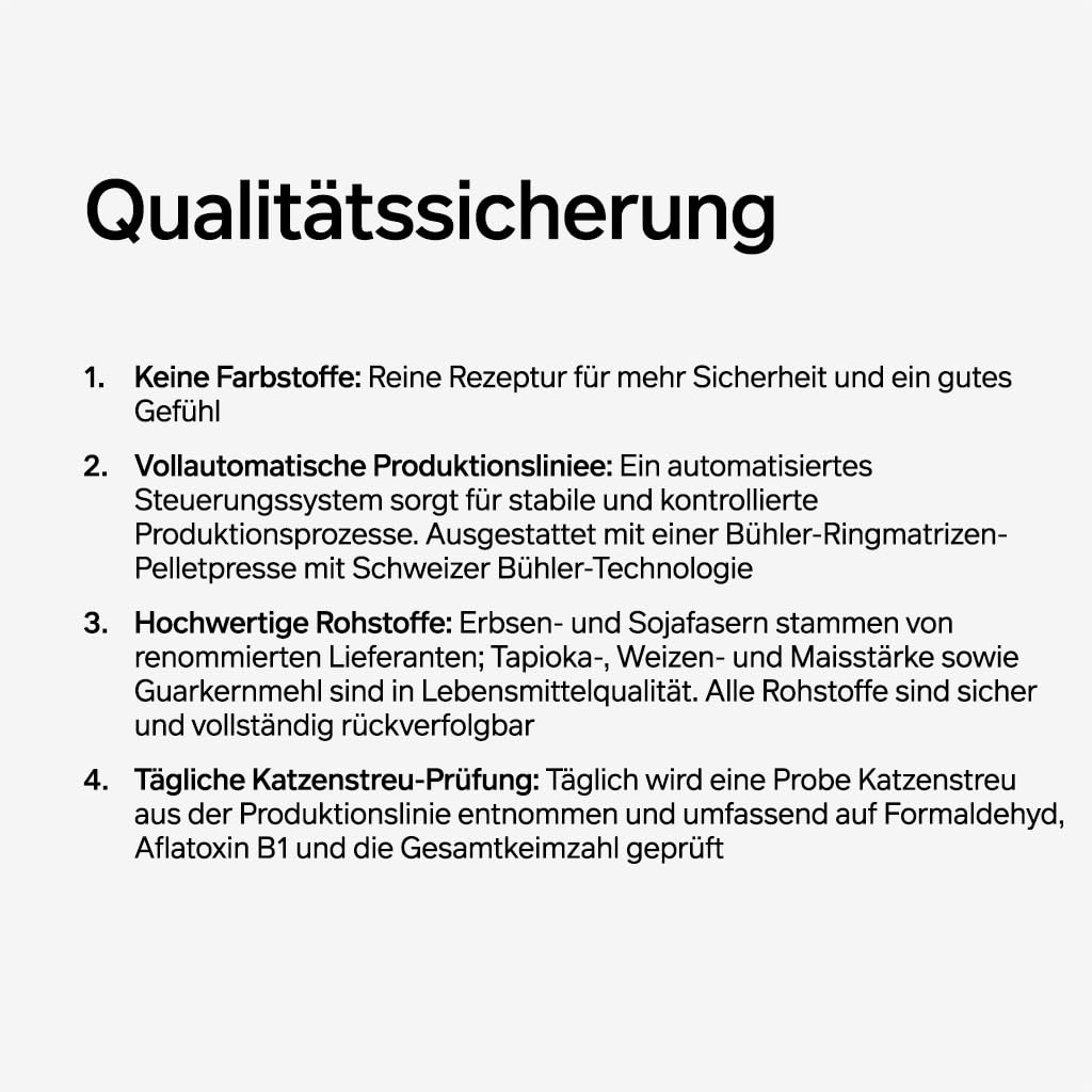 pidan Tofu Katzenstreu mit Bentonit 9,6 kg (4 Beutel) | Klumpstreu mit 70 % pflanzlichen Rohstoffen, staubarm, starke Geruchsbindung, geringe Streuverschleppung