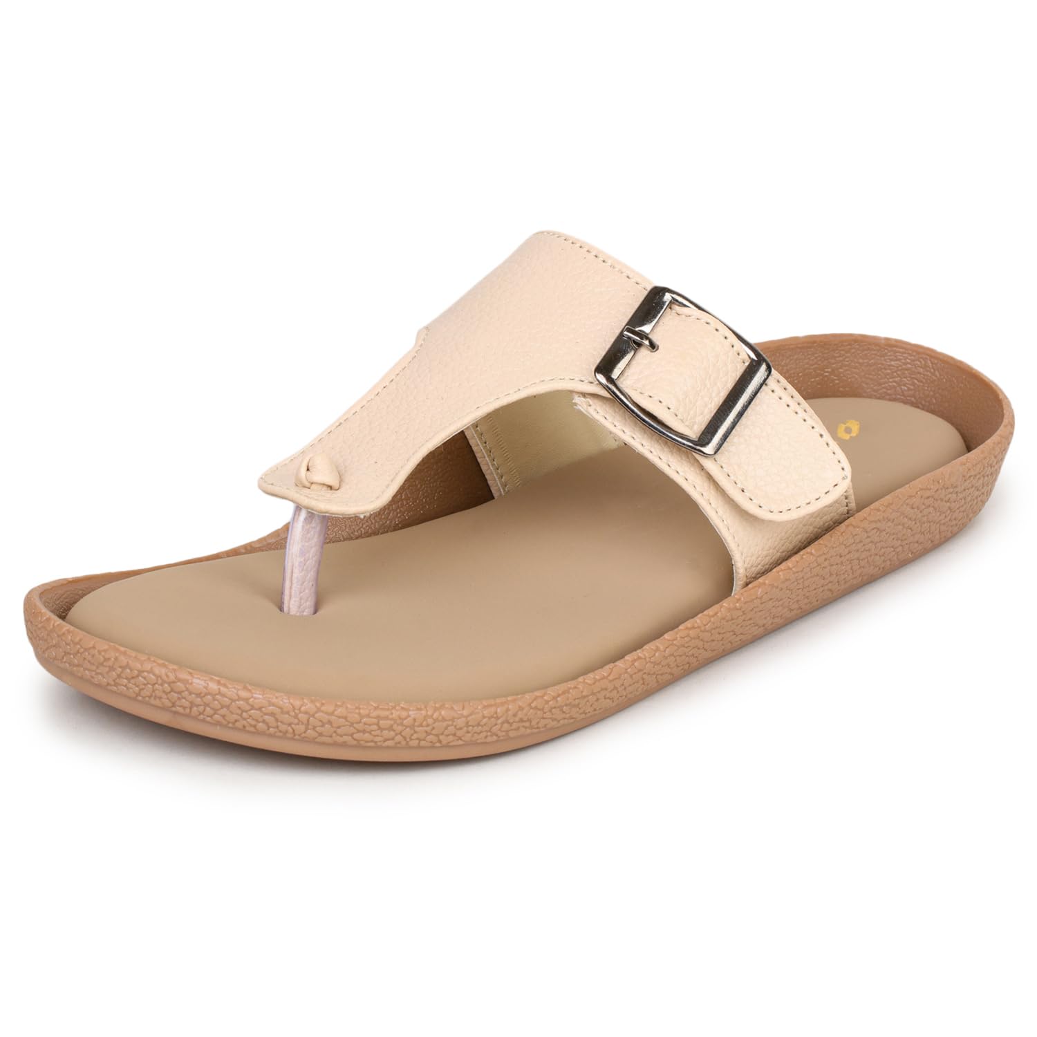 Women’s V-Strap Slip-On Slippers | Lightweight, Comfortable & Soft Padded Footwear | Trendy Adjustable Buckle Sandals for Ladies-image-11