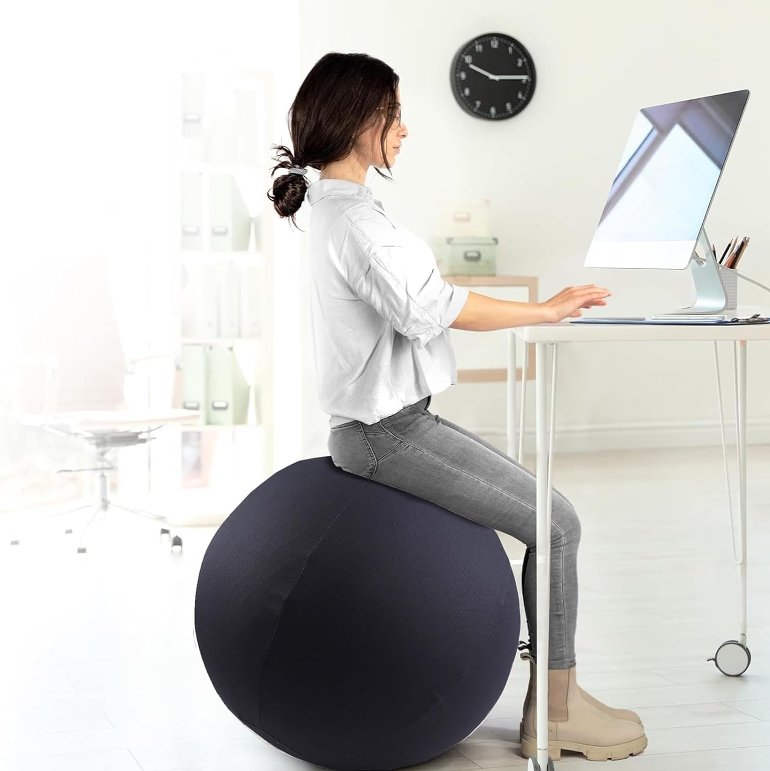 Pour Ballon D'exercice 55 Cm 65 Cm, Housse Pour Ballon D'Équilibre