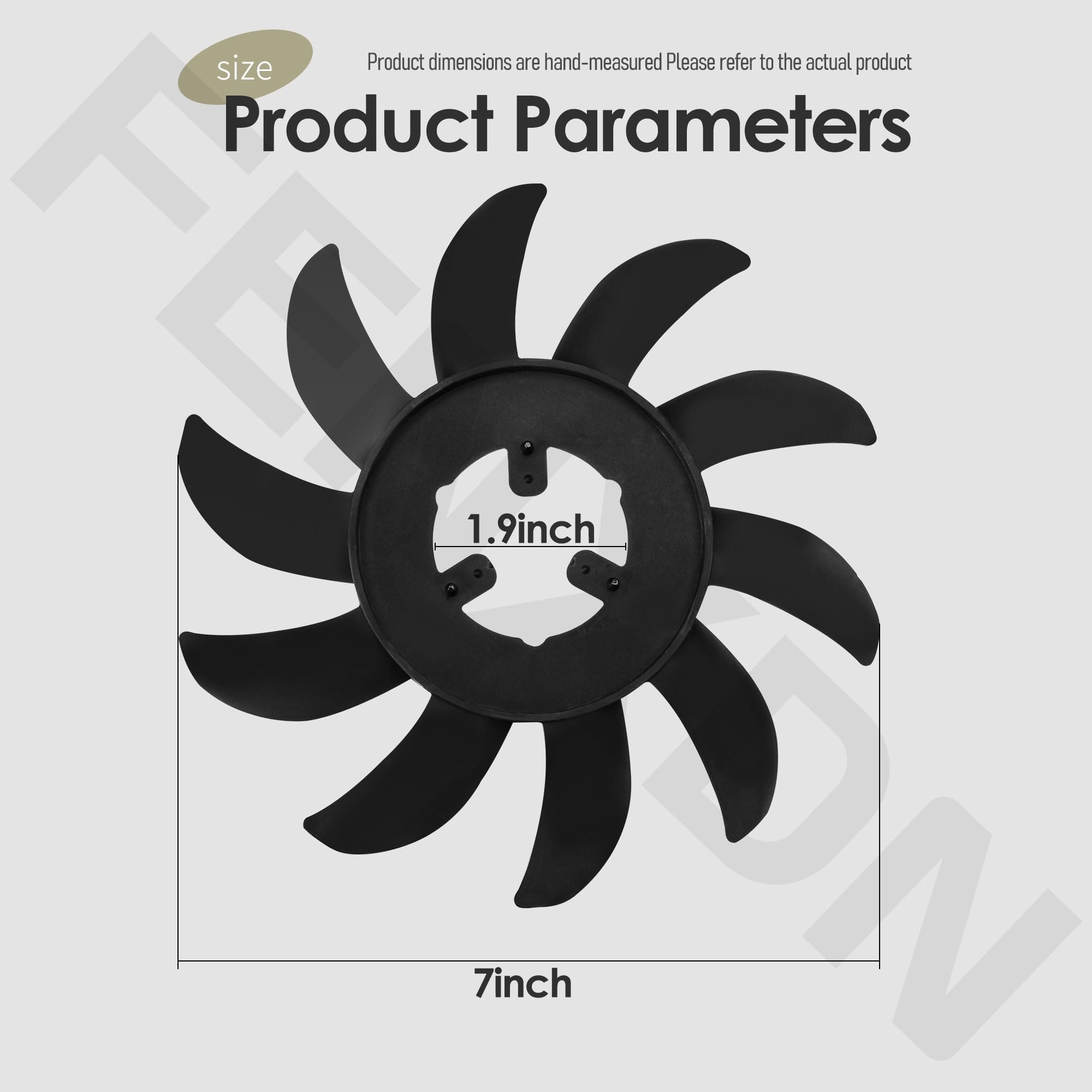 Amazon.com : 55217 Lawn Mower 10 Blade Transmission Fan, 2