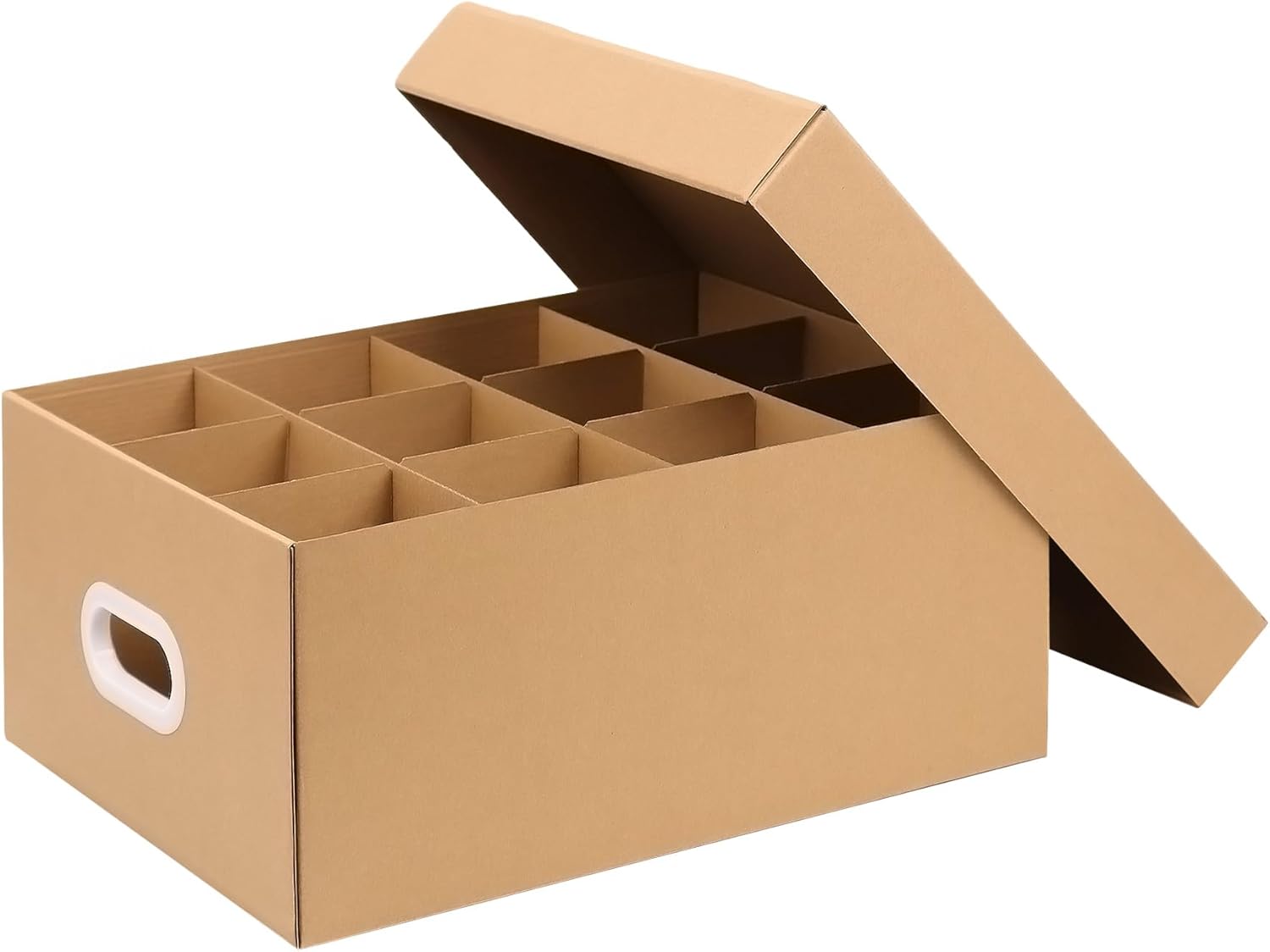 Canning Jar Storage Boxes Set of 5, 32 oz Mason Jar Storage Boxes with Dividers, Mason Jar Organizer with Handles