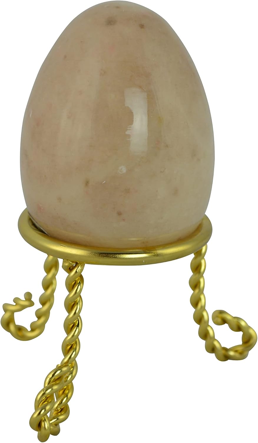 Solid Alabaster Egg 6pc Decorative Beige Egg 6 pc Set from Italy