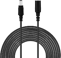 BOAVISION Cabo de alimentação CC 12V, cabo de extensão de 10 m, cabo de extensão de 2,1 mm x 5,5 mm, compatível com adaptador de fonte de alimentação CC, câmera IP de segurança WiFi..