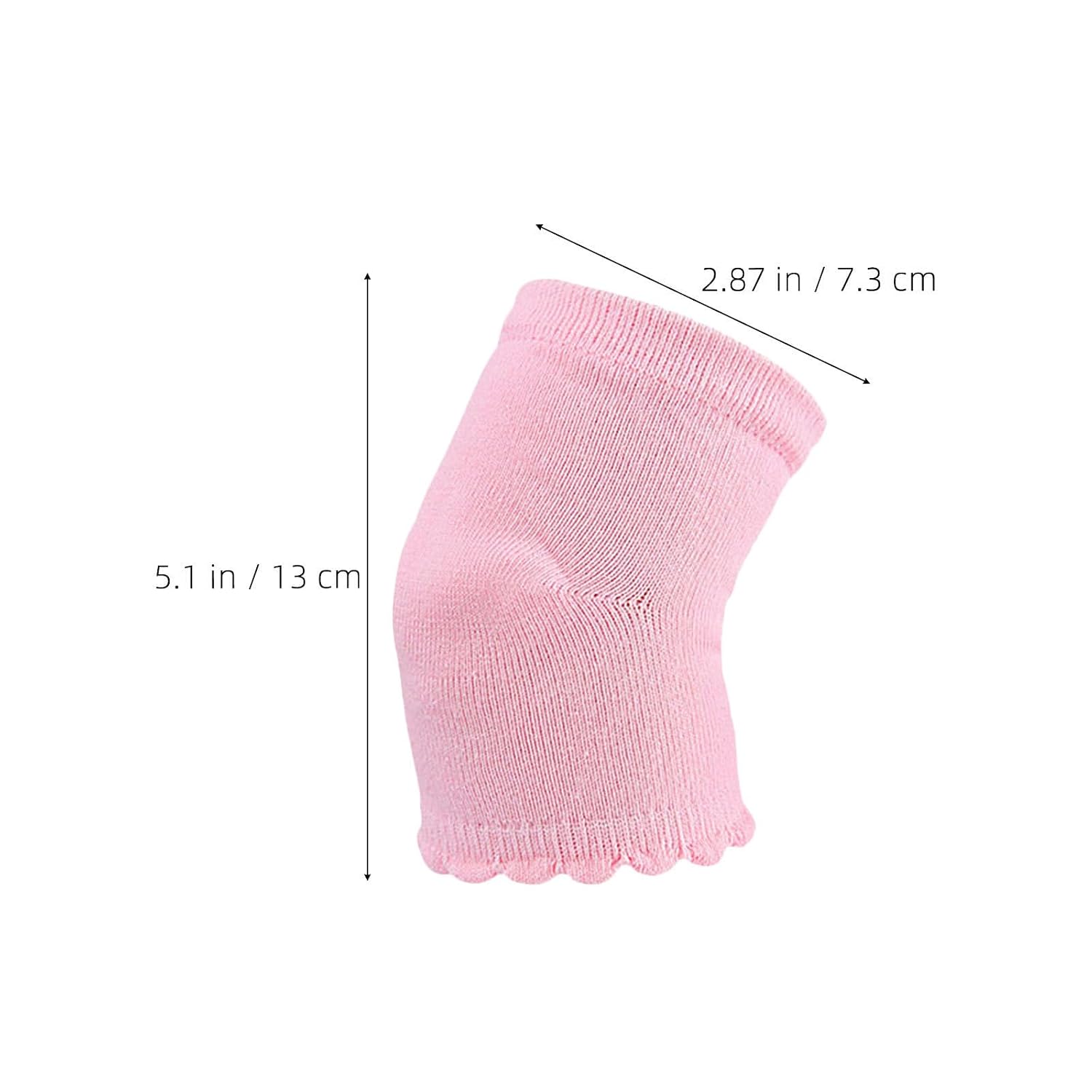 Kichvoe 5 Pairs Moisturizing Gel Sleeves Protector for Heels and Feet, Pink