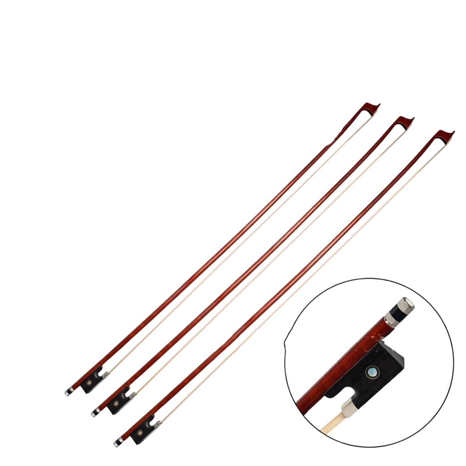 Arcos De Violín Profesionales Arco De Violín Crin Caballo Tamaño Completo Para Principiantes Y Practicantes(1/8 violin bow)