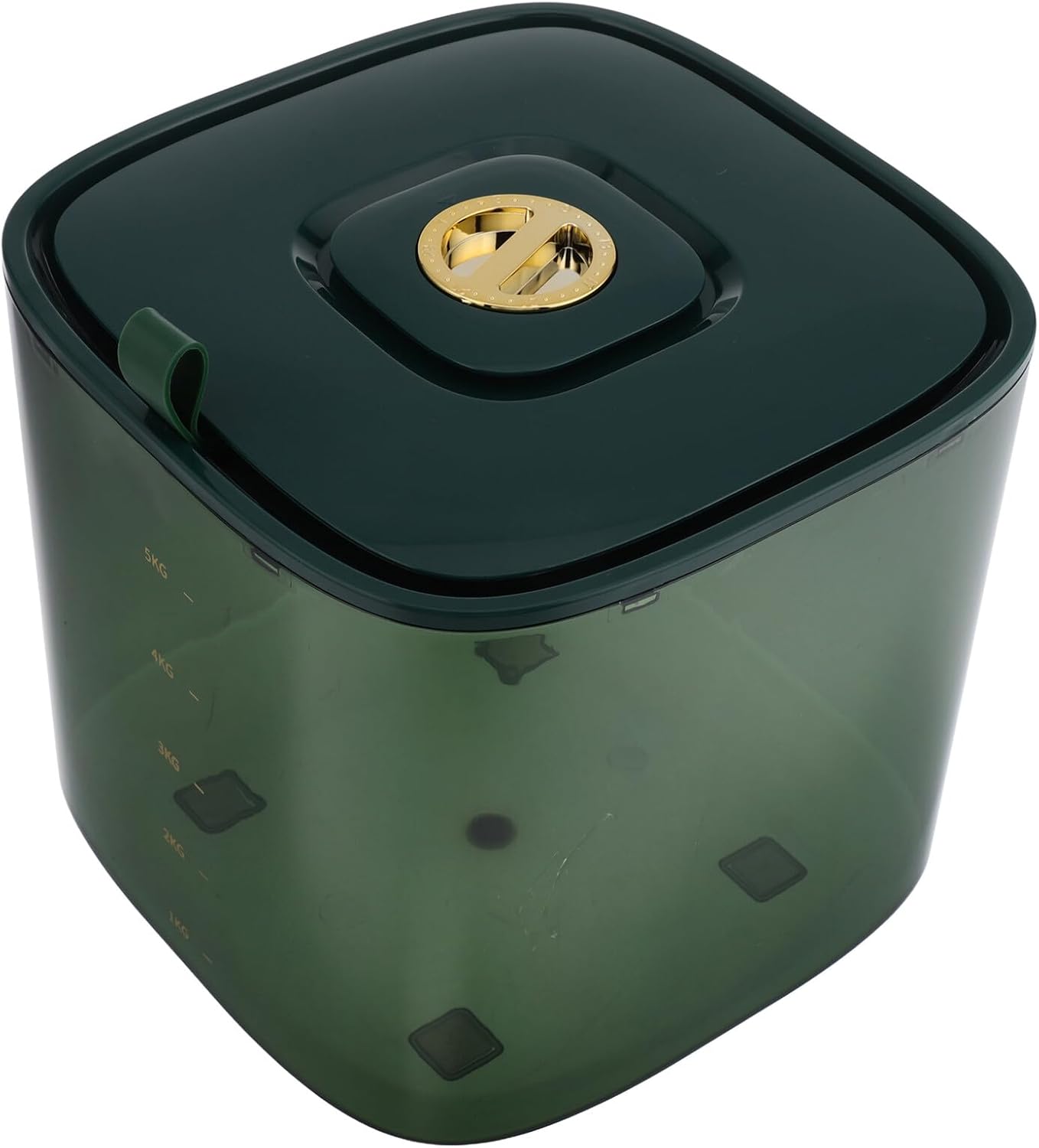Airtight Rice Storage Container 10lb Sealed Food Storage Jar with Measuring Cup for Kitchen Pantry Organization