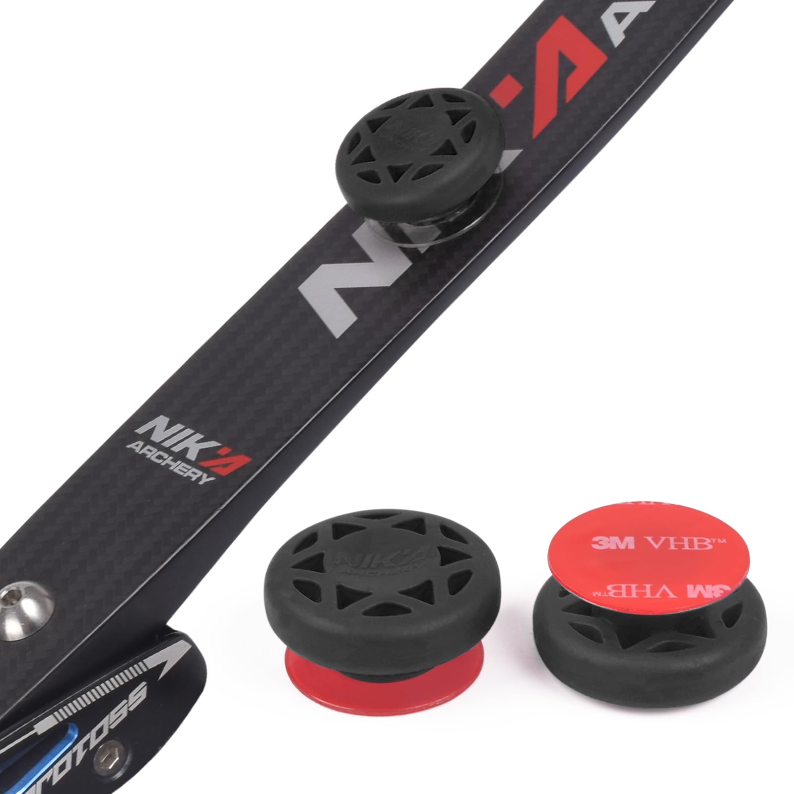 ELONG OUTDOOR Archery Bow Stabilizer Solid Rubbe Limbs Vibration Damper for Youth Compound Bows, 2-Pack