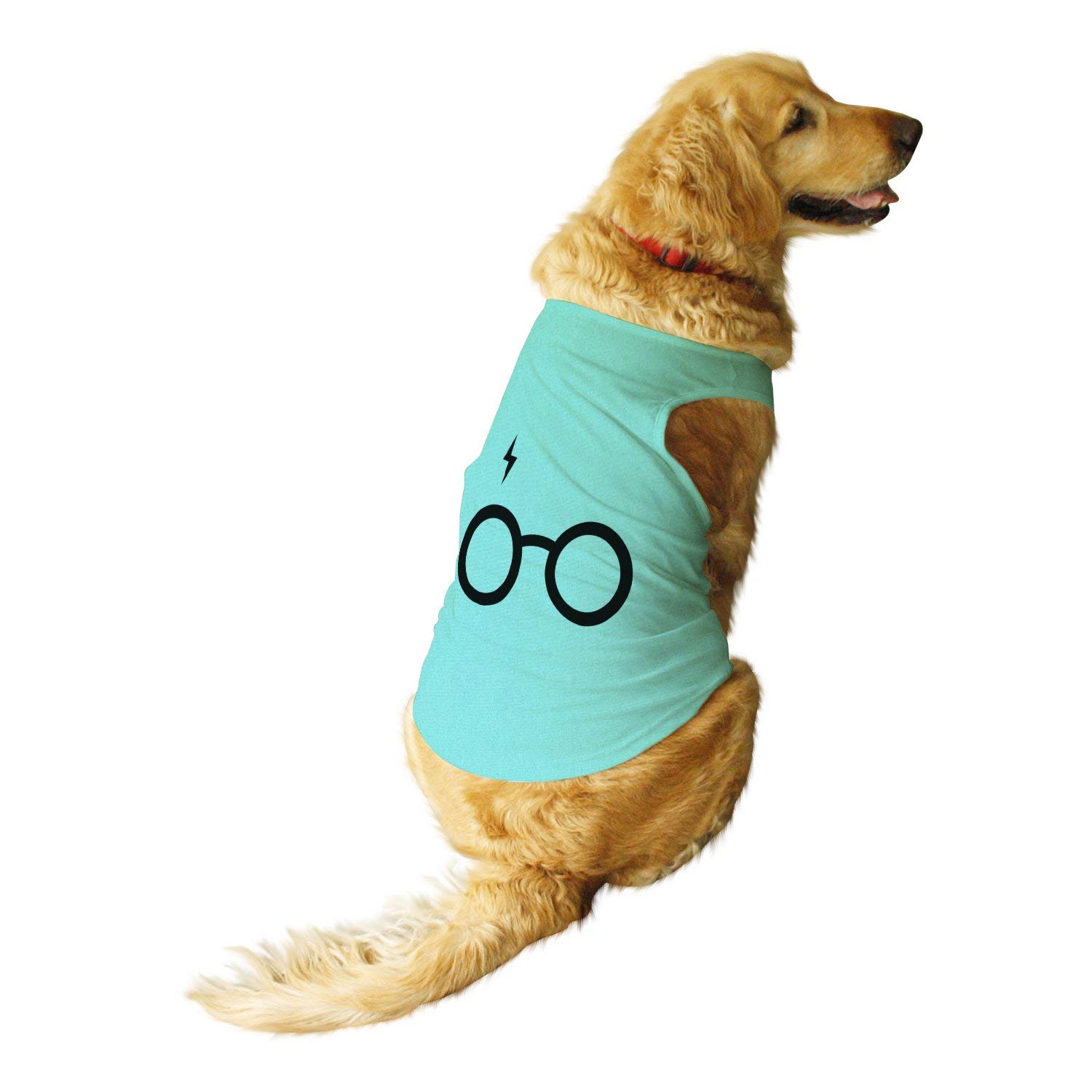 Ruse. Pet Dogs Cotton Harry Potter Scar and Glasses Printed Round Neck Sleeveless Vest Tank (Aqua Green, Medium (Chubby Pugs, Beagle etc.) (B07NJM5MLS) Amazon Price History, Amazon Price Tracker