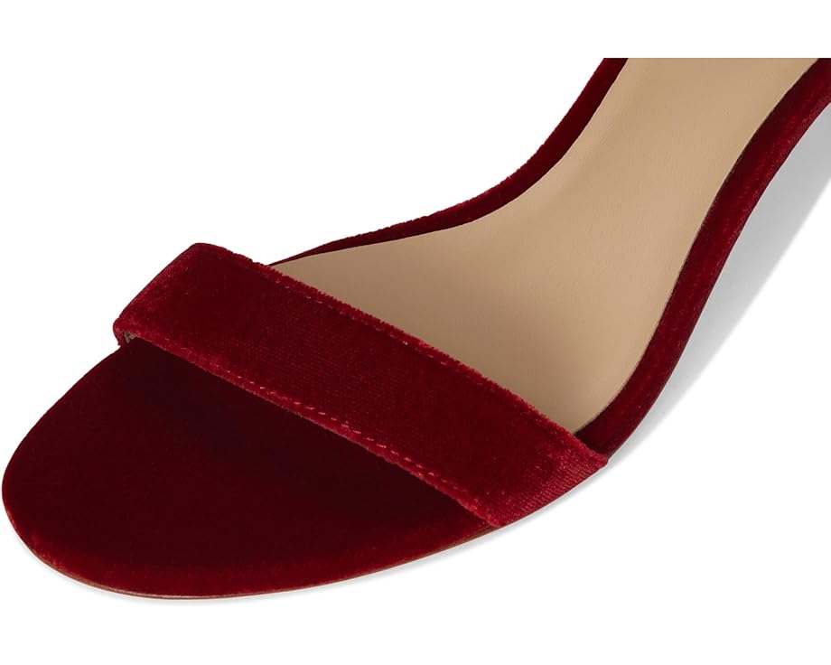 Lauren Ralph Lauren Allie Mid-Heel Velvet Sandals - Right View