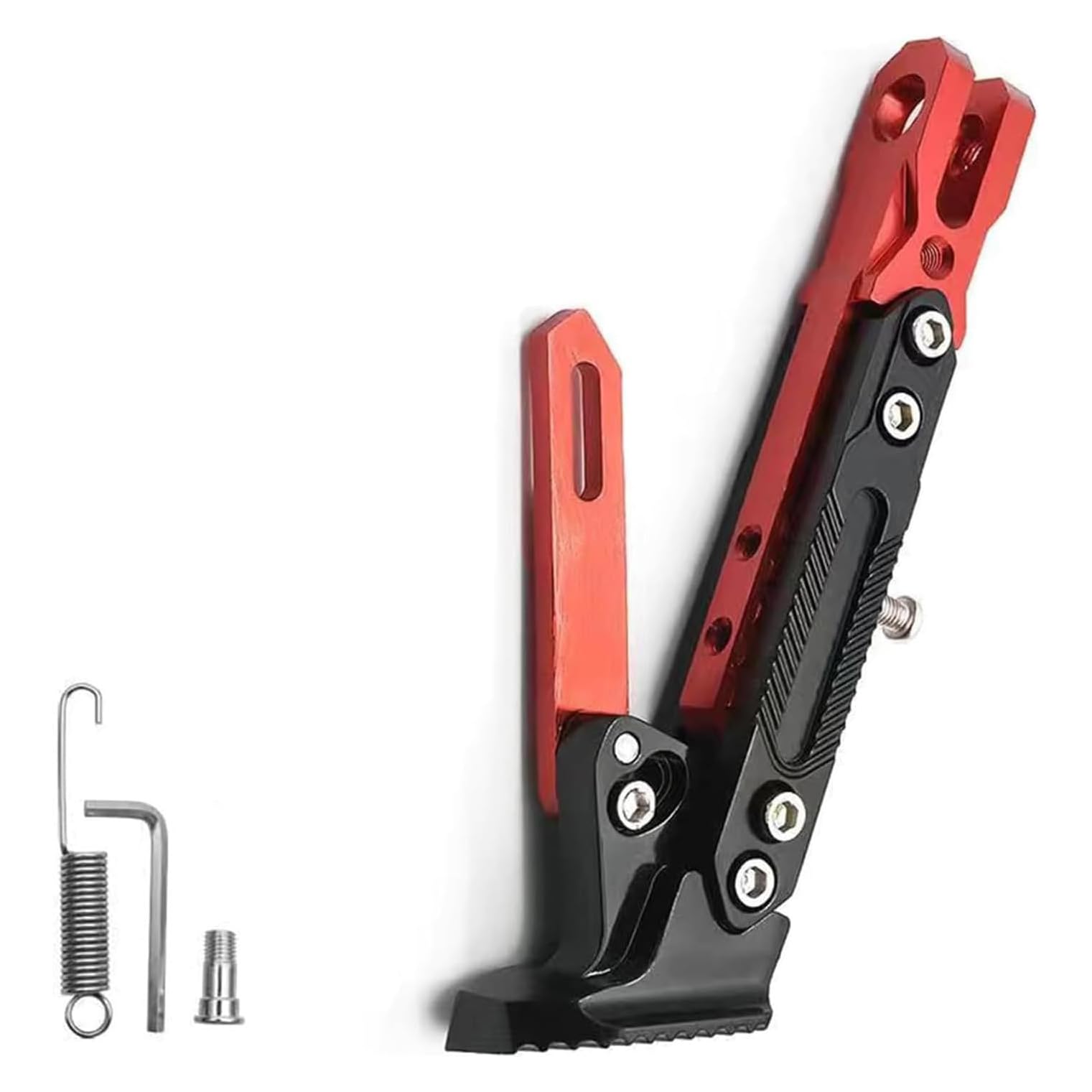 Béquille latérale pour Kawasaki Z 1000, support moto rouge réglable