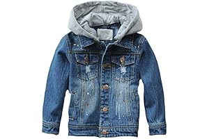 Kids Boy's Denim Hoodie Jacket