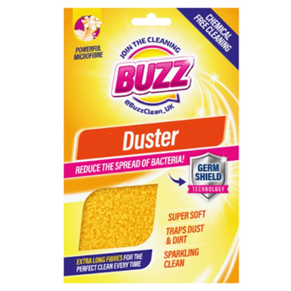 Keep It Handy Yellow Buzz Microfibre Duster Cloth With Germ Shield Technology, 64G