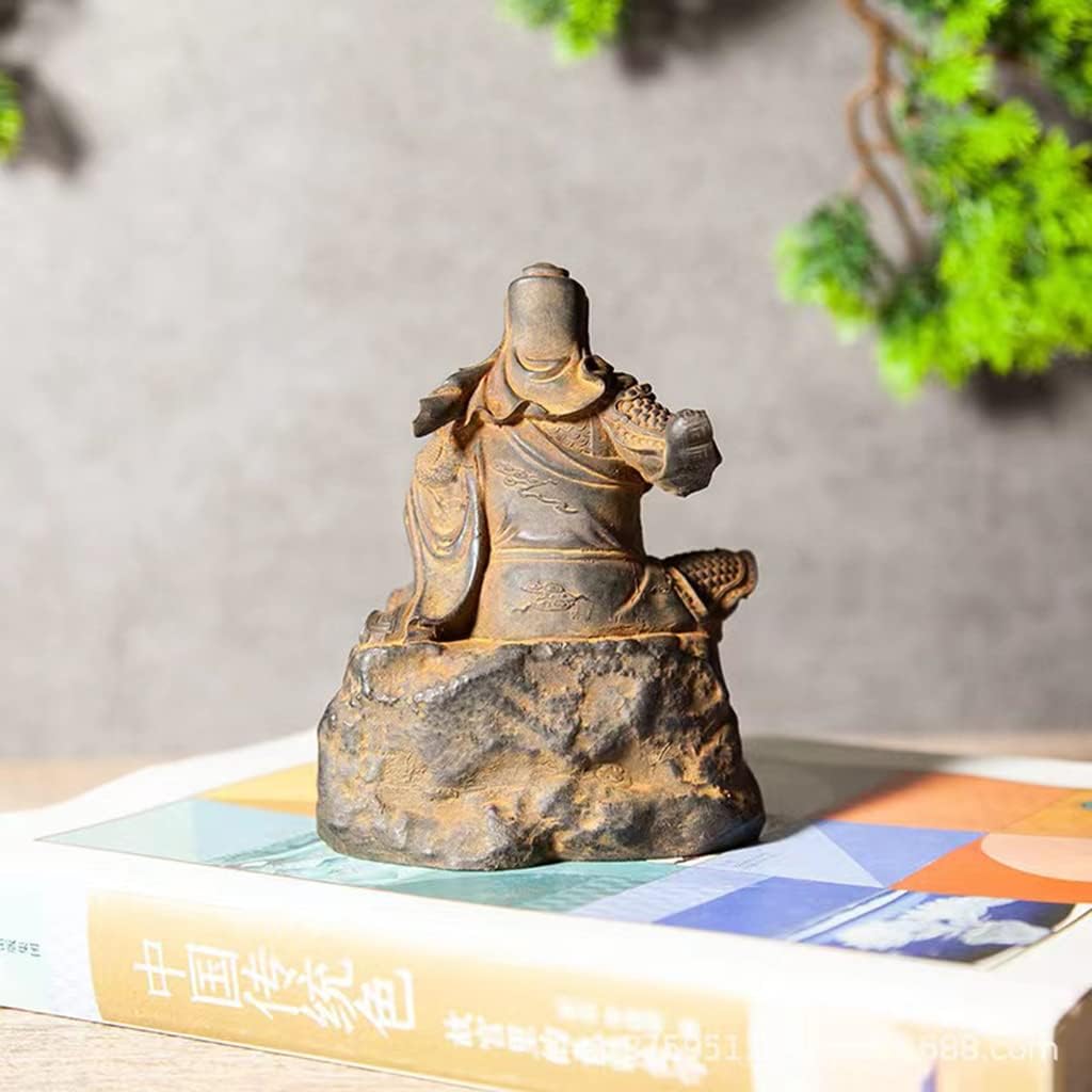 関羽 置物 開運 仏像 七福神 高級天然木彫り 工芸品 極細工 美術品 風水