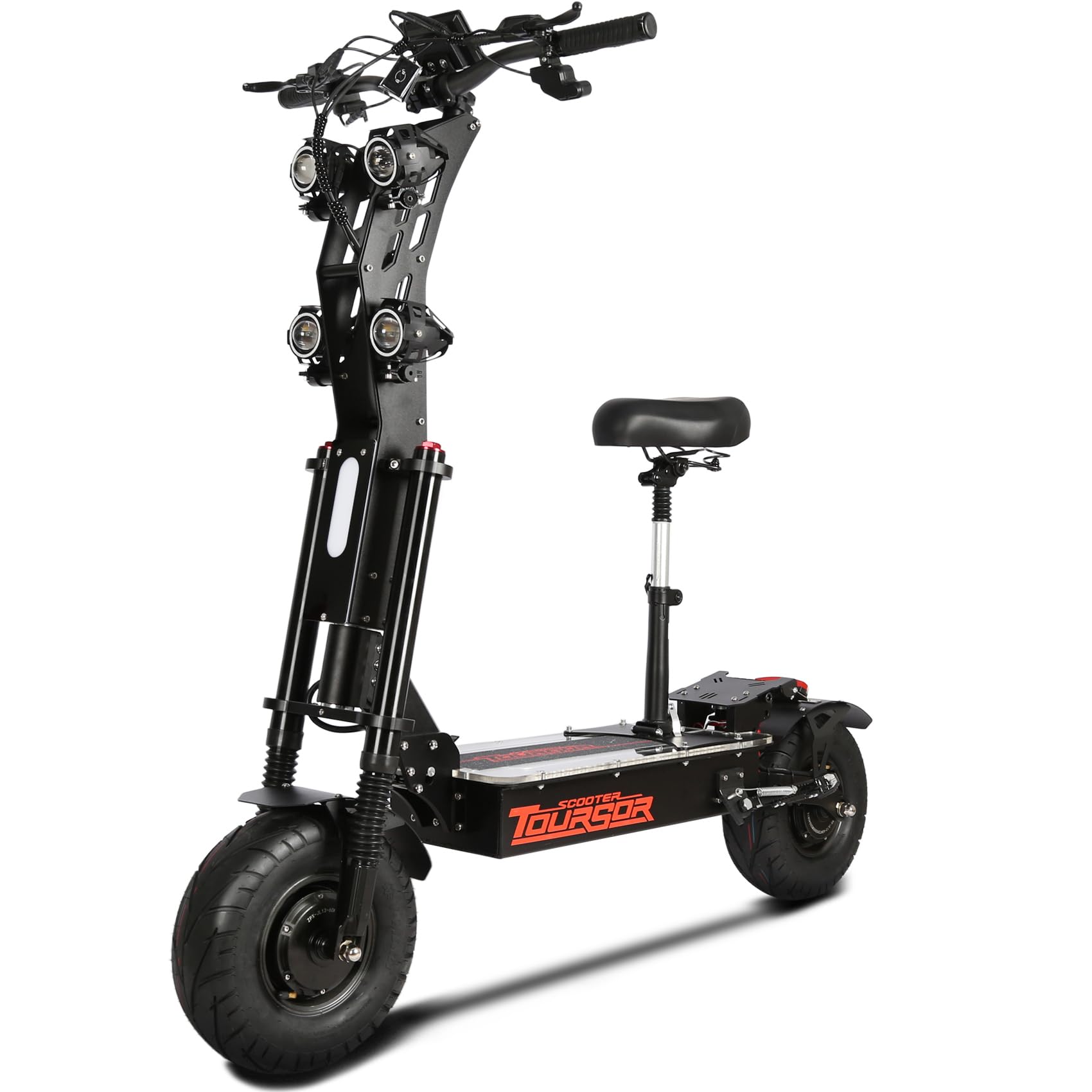 X1372VPRO Electric Scooter Adults 75 Miles Long Range 10000W Dual Motor 65MPH Max Speed 72V 40Ah Battery 13-Inch