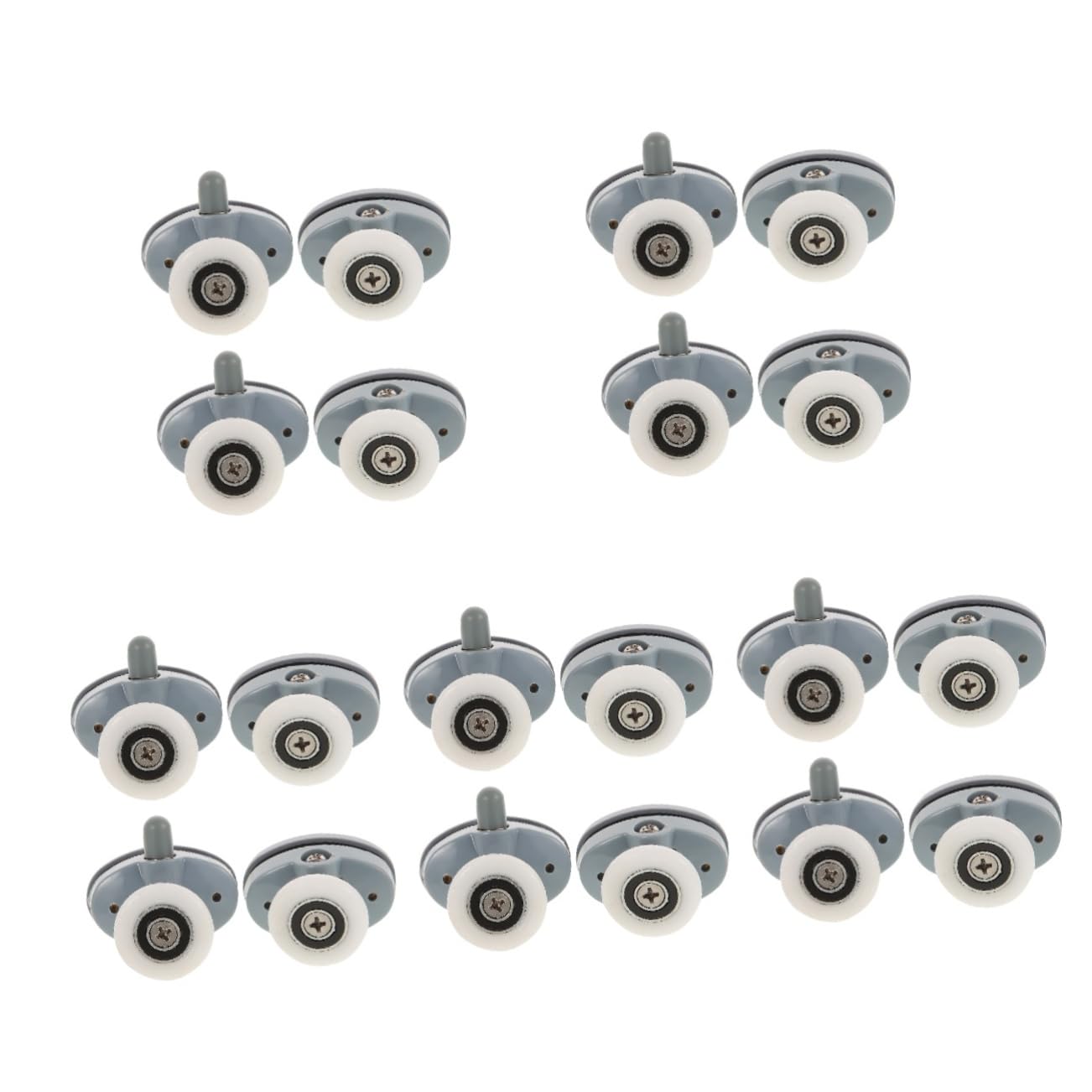 20piezas Rodillos De Puerta De Ducha De Ruedas Deslizantes Para Mamparas Accesorios De Reemplazo Para Puertas Corredizas De Instalación y Silencioso