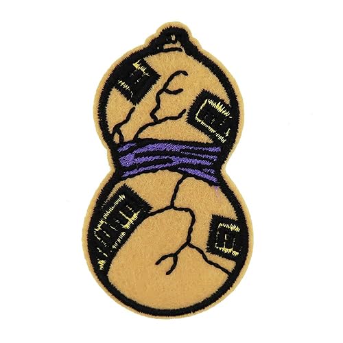 Anime Patch Shippuden Gaara Gourd Embroidered Iron On Patches for Jacket