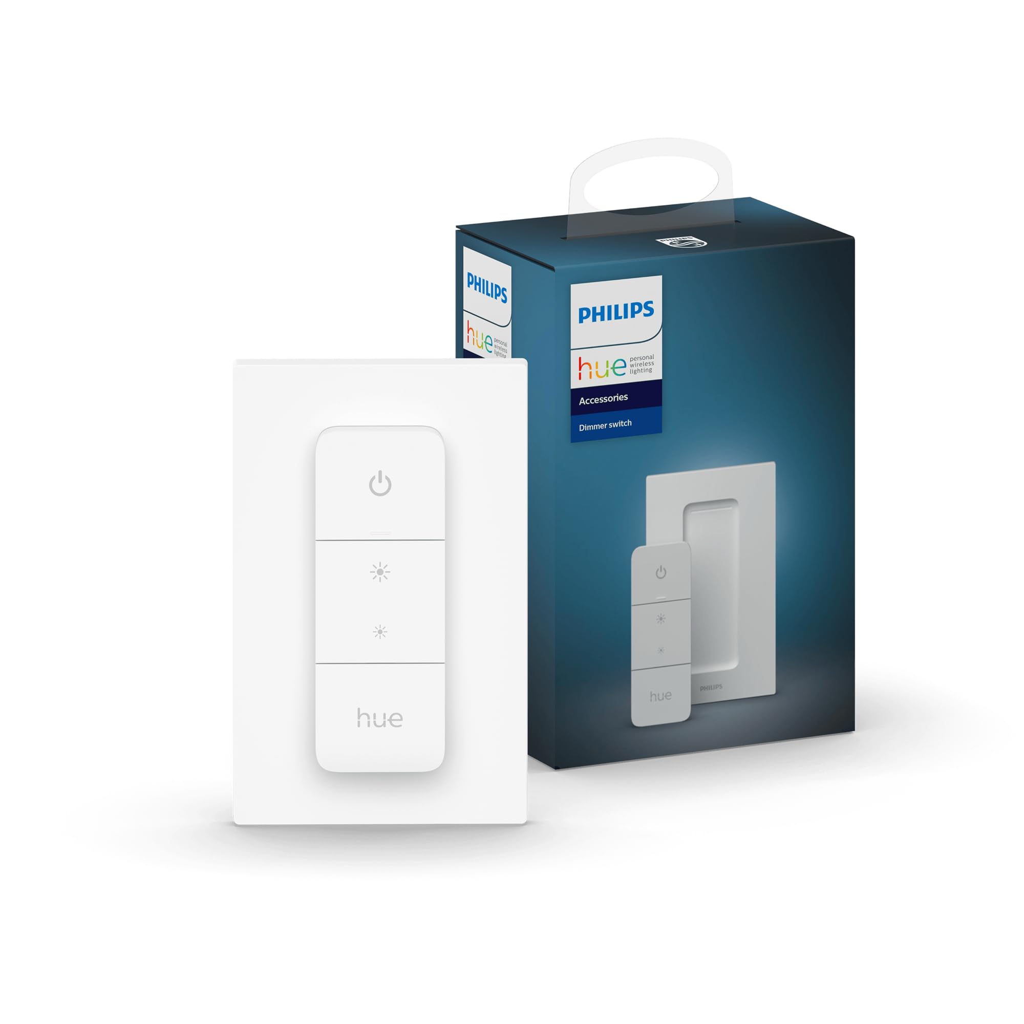 Philips Hue Vorteilspaket - GU10 - mit 4 Spots - Weißes und Farbiges Licht - inkl. 1 Hue Dimmschalter - Hue White and Color Ambiance
