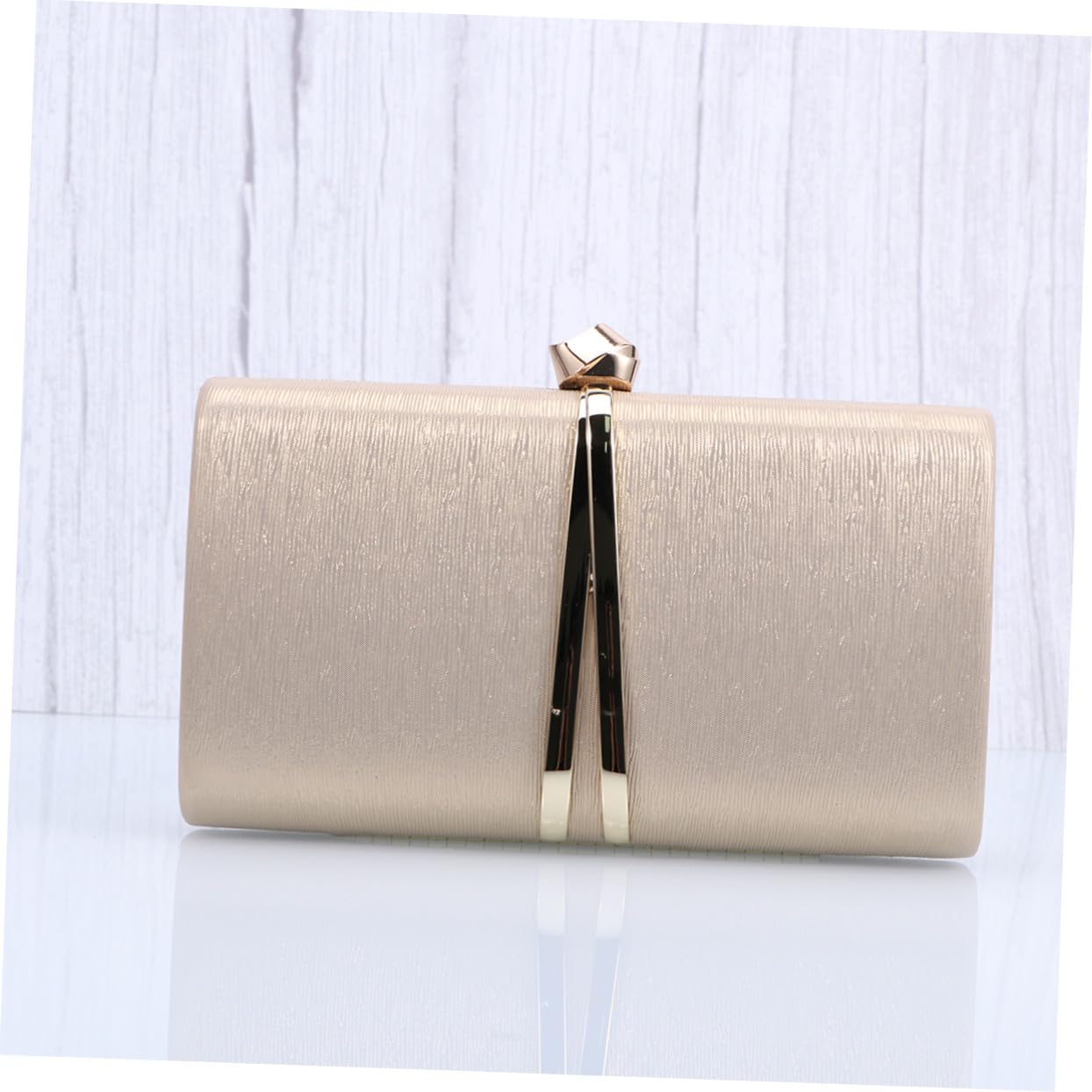 FOMIYES Bolso Mano Fiesta Mujer Elegante PU Cuero con Cadena y Estampado para Bodas Noche