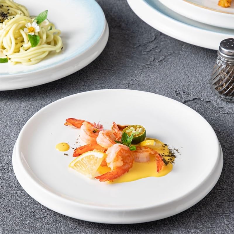 Talerz obiadowy Talerze Talerze obiadowe Domowe Ceramiczne Kreatywne Talerze obiadowe Restauracja Talerze Do Zupy Głębokie Okrągłe Talerze Talerze Sałatkowe Talerze Talerze Półmisek Talerze Do