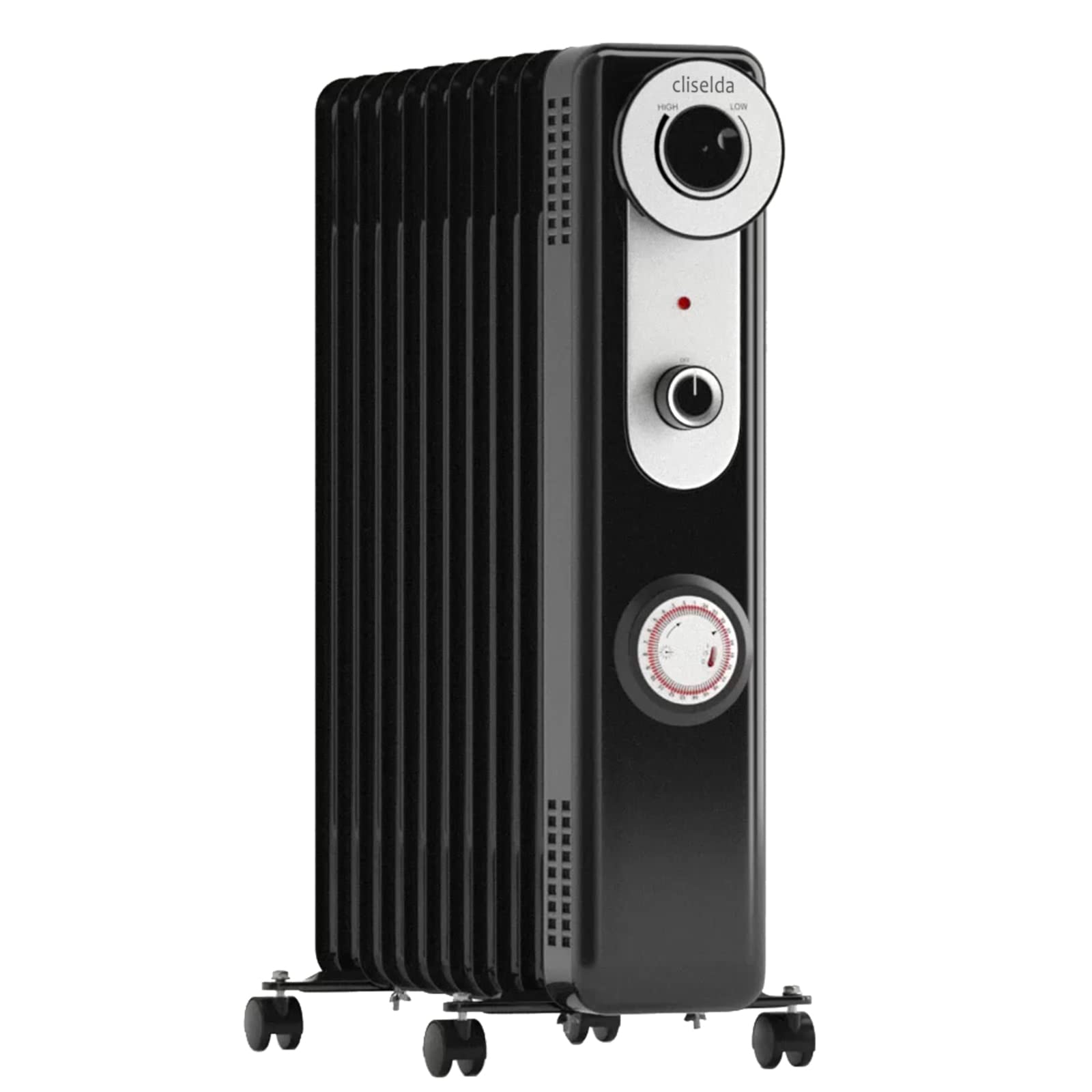 Buy Cliselda Oil Filled Radiator 2500W/2.5KW with 24 Hour Timer, 11