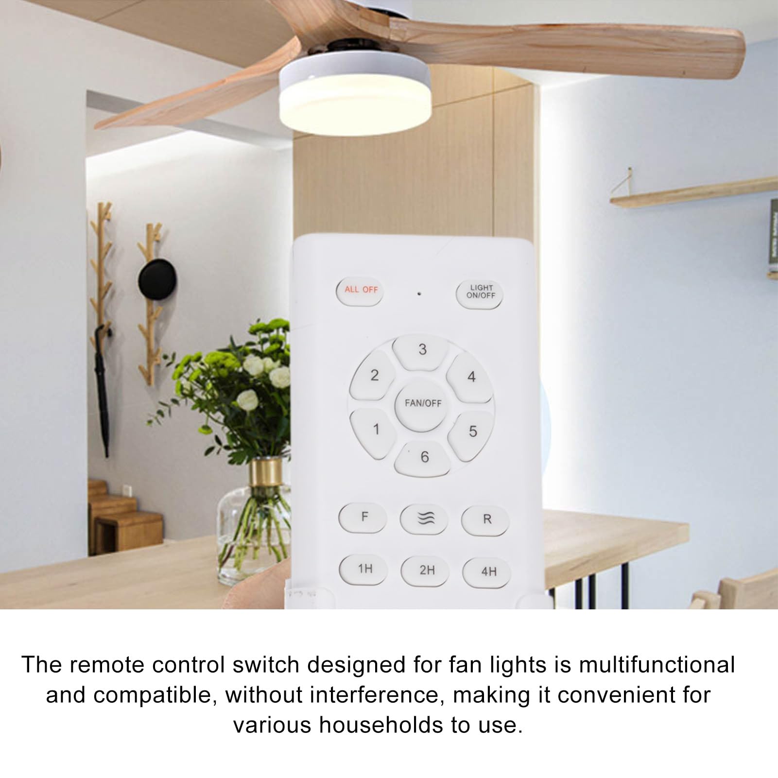 Kit de Télécommande Universelle pour Ventilateur de Plafond – Contrôle Longue Distance, Fonction de Synchronisation et compatibilité Universelle pour Lampe de Ventilateur de Plafond