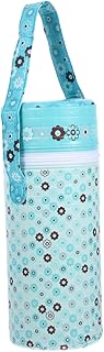 Babyflaschenwärmer Tasche Mit Reißverschluss Isoliertasche Für Babyflaschen Mittlere Tragbarer Thermobehälter Für Milch Warmhalten Stunden Mit Gurt Für Kinderwagen Für Unterwegs