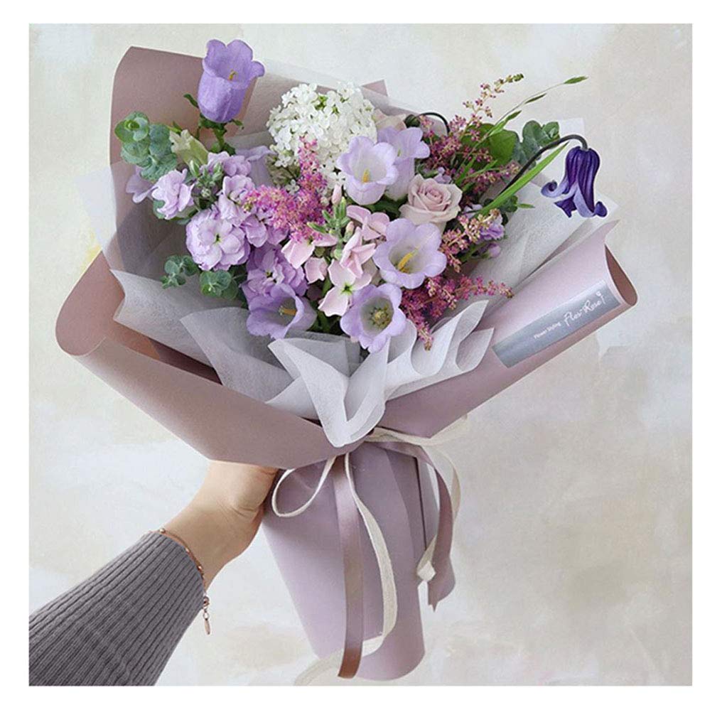 Rouleau de papier cadeau pour bouquet de fleurs coréennes - Fournitures d'emballage imperméables - Fleurs fraîches - Emballage cadeau - Marterials (couleur 17)