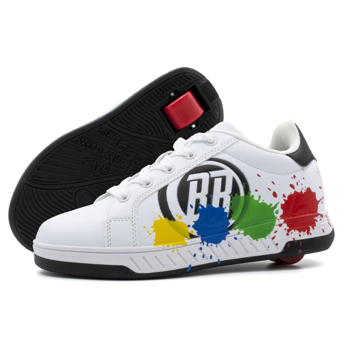 BREEZY ROLLERS Schuhe mit Rollen für Kinder I Rollschuhe-Sneaker Kids I Von Kinder Straßen-Schuhen zu Rollschuh in wenigen Sek. I Patentiertes Klick-System I Turnschuhe mit Rollen für Mädchen & Jungen